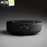 三维工匠可高温玻璃蒸煮茶壶电陶炉煮茶器套装蒸汽蒸茶器全自动家用煮茶炉 光年电陶炉—雅黑茶具