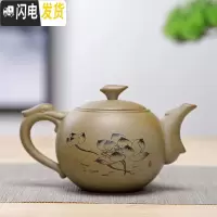 三维工匠茶壶陶瓷粗陶茶具套装单品壶小茶壶小号家用复古手工仿古手抓壶側 咖啡色清韵龙壶