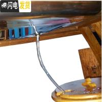 三维工匠茶台嵌入式不锈钢茶盘接水盘带排水球管托盘茶桌漏水盆方形茶盘 59*39*3.8cm茶具