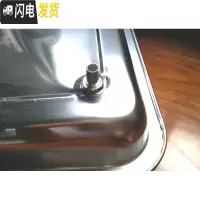 三维工匠茶台嵌入式不锈钢茶盘接水盘带排水球管托盘茶桌漏水盆方形茶盘 54*39*3.8cm茶具