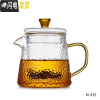 三维工匠 玻璃茶壶可高温加厚过滤泡茶壶小家用水壶茶具套装煮茶器 小号380