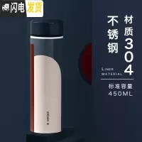 三维工匠保温杯女学生男简约个性ins创意316不锈钢迷你水杯子茶杯便携 向往的丹麦-450-304不锈钢
