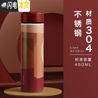三维工匠保温杯女学生男简约个性ins创意316不锈钢迷你水杯子茶杯便携 向往的斯洛伐克-450-304不锈钢
