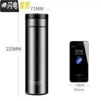 三维工匠保温杯304不锈钢大容量水杯便携女男车载商务真空茶杯520 蓝色420