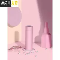 三维工匠智能保温杯女便携清新简约不锈钢家用水杯个性潮流小创意情侣杯子 樱花粉350(简约款)—时尚包装(送杯刷杯套)