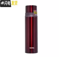 三维工匠真空超轻不锈钢保温杯500直身男女士情侣便携水杯FFM-500 酒红色