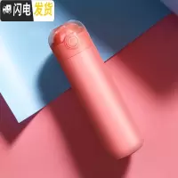 三维工匠保温杯女ins原宿风学生简约便携创意日系水杯小清新文艺情侣杯子 胭脂红