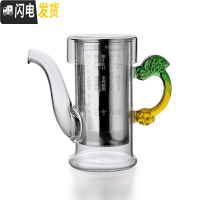 三维工匠红茶茶具纯手工茶具不锈钢内胆耐热玻璃茶壶泡冲茶器小茶壶 龙把壶