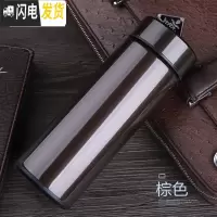 三维工匠保温杯男女士商务车载水杯真空不锈钢杯子便携茶杯定制刻字印OGO 棕色350