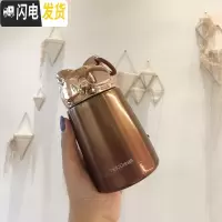 三维工匠保温杯女可爱便携迷你小巧网红水杯学生ins超萌创意潮流个性杯子 猫王幻彩保温杯300古铜金