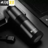 三维工匠保温杯男800大容量316不锈钢茶水分离泡茶车载水杯子 枪灰色