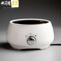 三维工匠玻璃提梁烧水壶电陶炉煮茶器家用陶瓷茶具泡茶黑茶普洱煮茶壶套装 小时光电陶炉-乳白