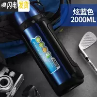 三维工匠保温瓶宝宝婴儿外出1500便携1000水壶冲奶粉保温杯大容量女 蓝色2000