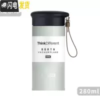 三维工匠保温杯男ins便携创意水杯304不锈钢迷你韩版清新简约女学生杯子 浅茶绿280