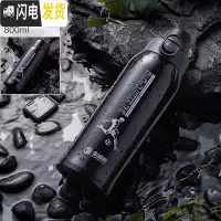 三维工匠保温杯大容量1000男女士便携316不锈钢大号运动水壶杯子 炫酷黑800