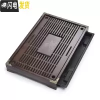 三维工匠 功夫茶具抽屉式排水茶盘 家用实木储水茶盘茶台茶海茶托盘 5棕色小兰香实木