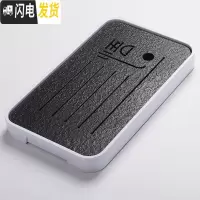 三维工匠变色茶盘套装家用陶瓷储水干泡盘茶台简约客厅茶托迷你长方形托盘 荧光绿白色中号-悟茶具