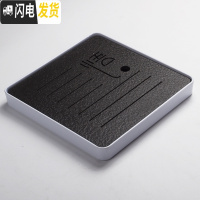 三维工匠变色茶盘套装家用陶瓷储水干泡盘茶台简约客厅茶托迷你长方形托盘 浅黄色白色正方形-悟茶具