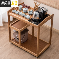 三维工匠茶车移动茶台家用全自动简约茶盘客厅功夫茶具套装茶水柜小泡茶桌 本色茶车半自动茶炉+哥窑盖碗茶具套装
