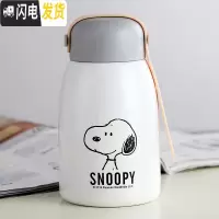 三维工匠小保温杯可爱小巧迷你便携简约小号水杯女大肚儿童学生杯子 气质白