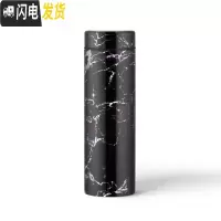 三维工匠316不锈钢保温杯直身杯商务便携大容量男女学生韩版清新文艺 黑理石