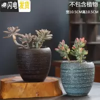 三维工匠多肉花盆大号老桩创意个性大口径粗陶透气陶瓷肉肉植物盆花盆容器