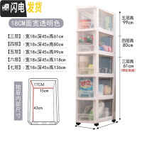 三维工匠窄柜子长条靠墙 厨房冰箱侧边夹缝柜储物间置物架橱柜多层抽屉式收纳柜