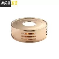 三维工匠不锈钢茶蜡烛保温茶器花茶壶茶具带杯套装加热底座茶壶煮茶温茶炉 1242金色保温杯