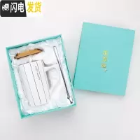 三维工匠北欧风简约陶瓷咖啡马克杯带盖勺INS女办公室水杯子礼盒装早餐杯 B款-JUSTHAPPY-礼盒装咖啡器具