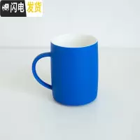 三维工匠十六開 ◤理想之蓝陶瓷银彩马克杯大容量水杯礼品咖啡杯情侣对杯 理想之蓝(白釉)(385)咖啡器具