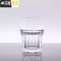 三维工匠fat white玻璃咖啡杯 小拿铁澳白杯耐热玻璃杯ins网红意式竖纹杯 320-6只装折扣价咖啡器具