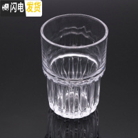 三维工匠fat white玻璃咖啡杯 小拿铁澳白杯耐热玻璃杯ins网红意式竖纹杯 320咖啡器具