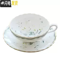 三维工匠咖啡杯套装欧式骨瓷荷口咖啡杯碟英式广口红茶杯田园风下午茶茶具 锦绣百合杯碟(130)咖啡器具