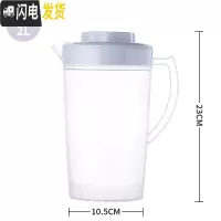 三维工匠塑料冷水壶凉水壶家用凉水杯塑料壶茶壶耐热高温大容量果汁壶凉杯 北欧蓝小号