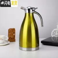 三维工匠冷水壶不锈钢带盖家用餐厅大容量凉水壶饭店酒店茶壶大号果汁壶2 2.0金色冷水壶