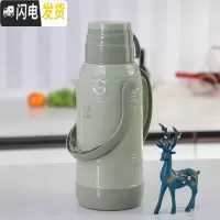 三维工匠保温壶家用暖水壶大容量热水瓶刻字暖壶学生宿舍用玻璃内胆开水壶 如意绿3.2(外壳+内胆)