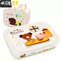 三维工匠304不锈钢保温便携饭盒上班族小学生分格儿童食品级食堂打饭餐盒 白色1400+袋