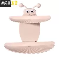 三维工匠家居浴室厕所洗手间卫生间洗漱台置物架收纳架用品用具免打孔 北欧浅粉浴室置物架