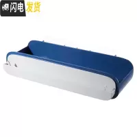 三维工匠卫生间置物架三角免打孔浴室壁挂洗手间化妆品洗漱用品墙上收纳架 蓝色长方形浴室置物架