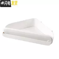 三维工匠卫生间置物架三角免打孔浴室壁挂洗手间化妆品洗漱用品墙上收纳架 白色三角形浴室置物架