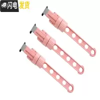 三维工匠小型旅行窗框窗外晾衣架窗台窗户免打孔挂室外防盗网窗阳台暖气片 粉色5孔衣架3个装