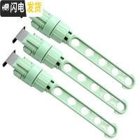 三维工匠小型旅行窗框窗外晾衣架窗台窗户免打孔挂室外防盗网窗阳台暖气片 绿色5孔衣架3个装