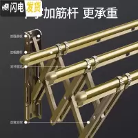 三维工匠十字筋阳台外伸缩晾衣架户外推拉晾衣架室外晾衣杆窗外折叠晒被架 +加强十字[三杆]2.0米