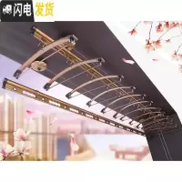 三维工匠手摇升降晾衣架单杆式室内家用手动被子自动晒衣架双杆式lyj加厚 2.9米双杆无衣架晾衣架配件