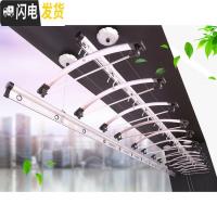 三维工匠手摇升降晾衣架单杆式室内家用手动被子自动晒衣架双杆式lyj加厚 3.1米双杆无衣架晾衣架配件