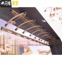 三维工匠手摇升降晾衣架单杆式室内家用手动被子自动晒衣架双杆式lyj加厚 2.4米双杆15只铝衣架晾衣架配件