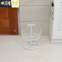 三维工匠晾鞋架室外阳台简易拖鞋挂架落地式晒鞋器创意组装铁艺晾晒架 一层白色