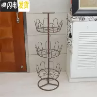 三维工匠晾鞋架室外阳台简易拖鞋挂架落地式晒鞋器创意组装铁艺晾晒架 三层咖啡色