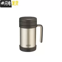 三维工匠高真空不锈钢商务保温杯带茶漏办公泡茶杯子 500 金色