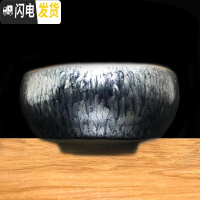 三维工匠建盏原矿铁胎品茗杯油滴兔毫茶盏曜变天目釉功夫主人茶杯茶具陶瓷 百花禅定杯(买2送1)